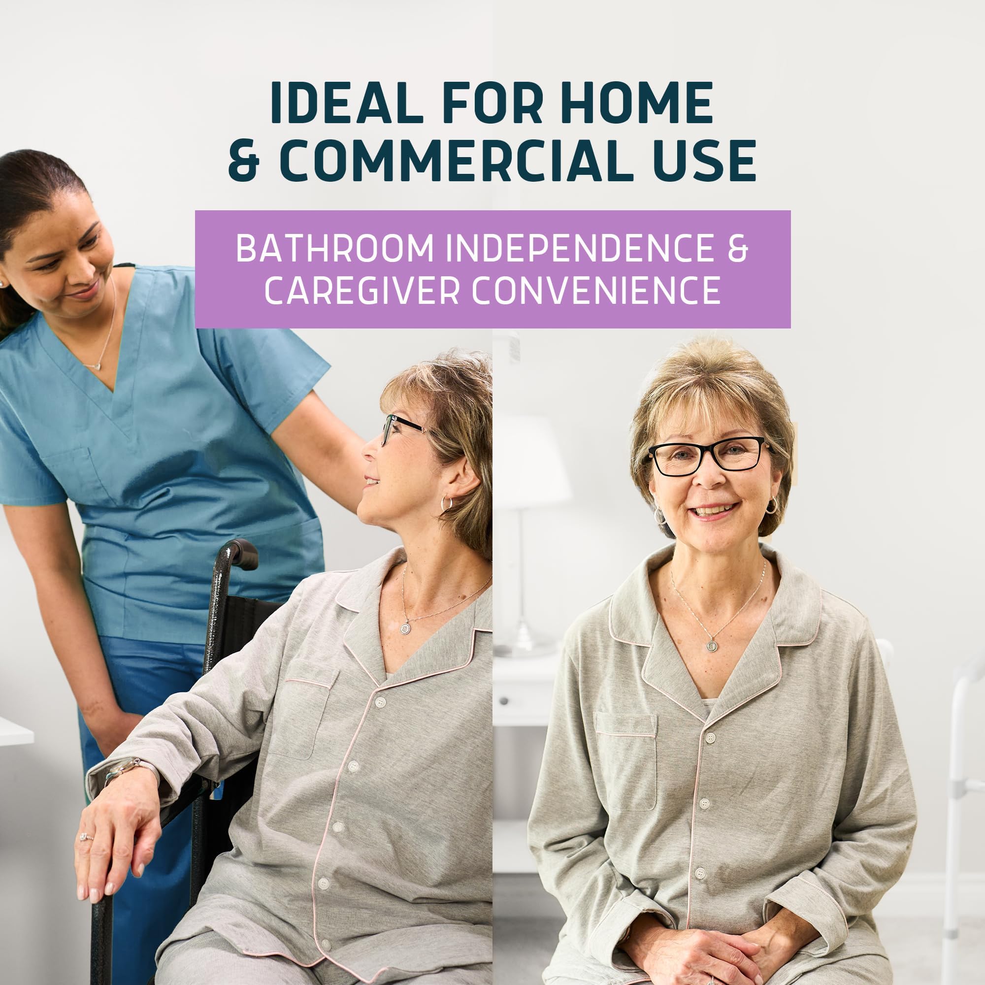 Lunderg Lavender Scented Super Absorbent Commode Pads - Medical Grade Value Pack 100 Count - for Disposable Bedside Commode Liners, Adult Chairs, Portable Buckets & Camping Toilet Bags - Light Scent