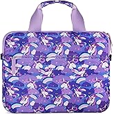 Foxstory Kids Tablet Bag for Girls, Kids Tablet Carrying Case for Fire HD 10, HD 8, Fire 7 Sleeve Bag Kid Kindle Bag, iPad Bag for Kid, Unicorn Purple