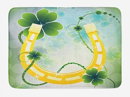 Amazon Com Guoyucheng Horseshoe Bath Mat St Patricks Day Theme