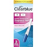 Clearblue Rapid Detection Pregnancy Test, 3 Count   Prueba de embarazo Rapid Detection Clearblue