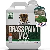 PetraMax Green Grass Paint for Lawn Dye - Maintain Turf or Green Grass, Spray Paint for Lawn &amp; Shrubs Easy Spray, Pairs w/Petra Sprayer - Touch up Dog Spots - Pet Safe (Premium, 32 oz)
