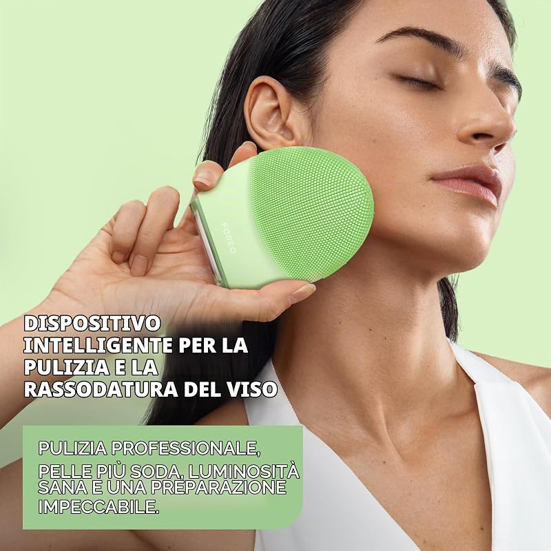 LUNA 4, spazzola detergente viso - Massaggio viso rassodante - Spazzola viso anti-age - Favorisce l'assorbimento delle formule di skincare - Pulizia viso semplice - Combination Skin