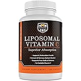 HMS Nutrition Premium 1600mg Liposomal Vitamin C - Fat Soluble - Non-GMO - Soy, Dairy, Gluten Free - 180 Capsules
