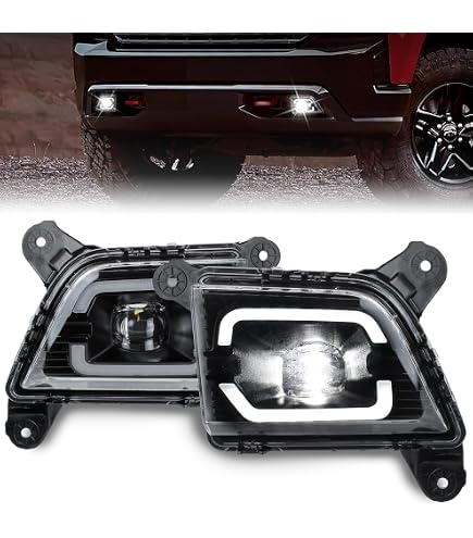 Wolfx LED Fog Lights Kit For Chevy Silverado 1500/2500/3500 (2019-2022) – With Wiring & Switch