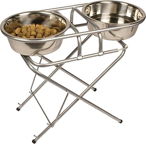 Amazon Com Jack And Dixie Stainless Steel Adjustable Elevated Dog