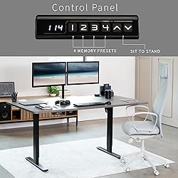 VIVO Electric 71 x 36 in Standing Desk, Memory