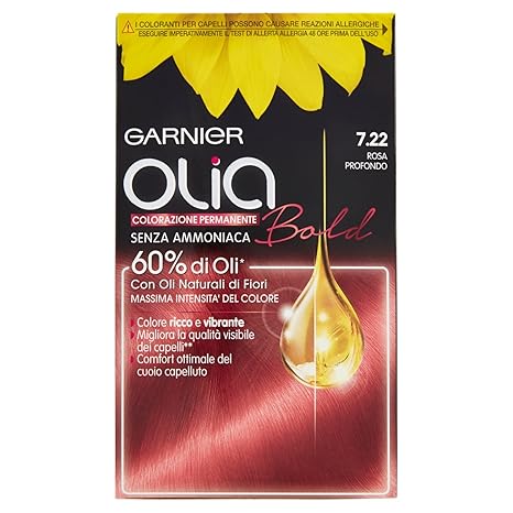 Garnier Olia Bold Colorazione Permanente Per Capelli Senza Ammoniaca Attivatà Dallolio 722 Rosa Intenso