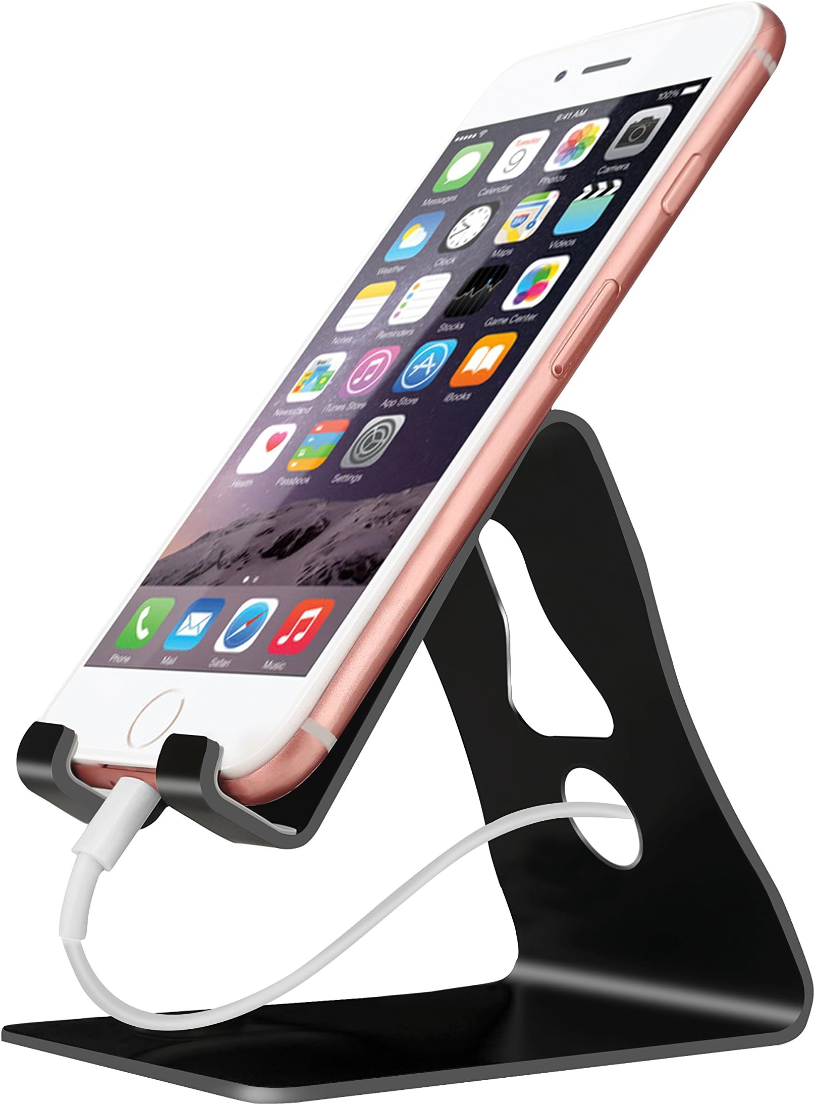 Cell Phone Stand, It Focus Desk iPhone Stand Dock,Cradle,Holder for Switch ,for iPhone X 8 7 6 6s Plus 5 5s 5c ,Universal Phone Stand Holder Accessories for Mobile Phone-Black