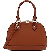 Zip-Around Saffiano Classic Dome Satchel