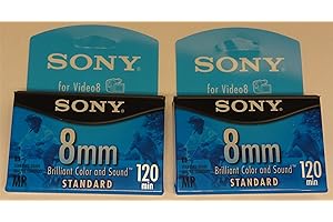 Sony 8mm Standard for Video8 ~ 120 Mins. ~ P6-120MPL (2 Pack)