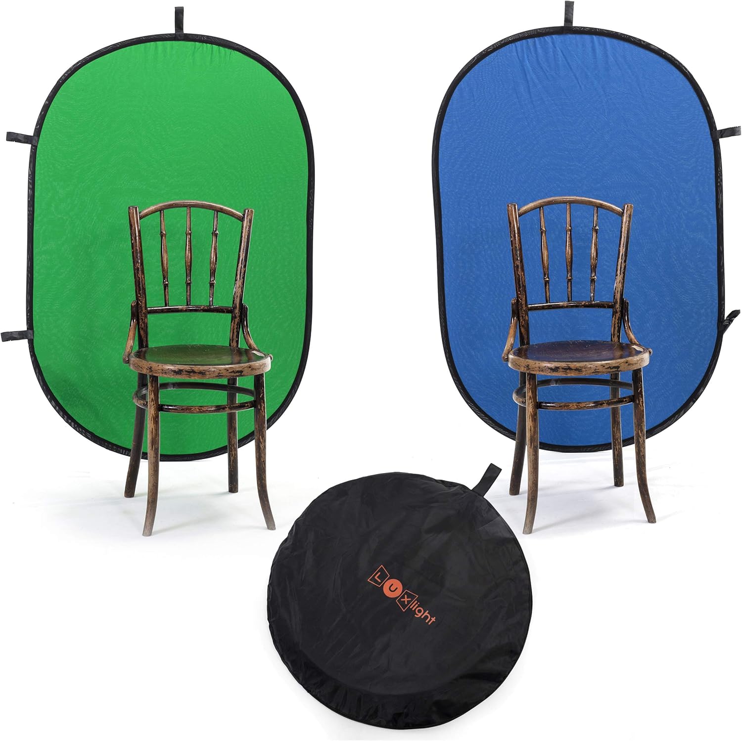 Photography Backdrop Chromakey Green & Blue, Green / Blue, 100x150cm