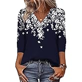 Zeagoo Women Long Sleeve Tops Dressy Casual V Neck Tshirts Basics Tee 2025 Fall Trendy Clothes S-2XL