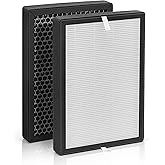 GL-FS32 Replacement Filter Compatible with Mooka Air Replacement Filter and AZEUS/KOIOS Air Purifiers 3-IN-1 Air Cleaner for Home FS32 True HEPA, Pre-filter and Activated Carbon, 2 Packs