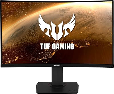 ASUS TUF Gaming VG32VQR Curved Monitor 31.5 165Hz HDR WQHD 2560x1440