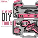 Hi-Spec 35pc Pink Tool Kit 3.6V USB Cordless Electric Screwdriver Women DIY view 4