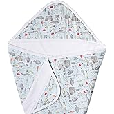 Copper Pearl Hooded Bath Towels Premium Knit/Terry Cloth Baby Towels with Hood, Pockets, and Cool Designs - Great to Gift and Make Bath Time Fun - Baby Bath Towel, Trout