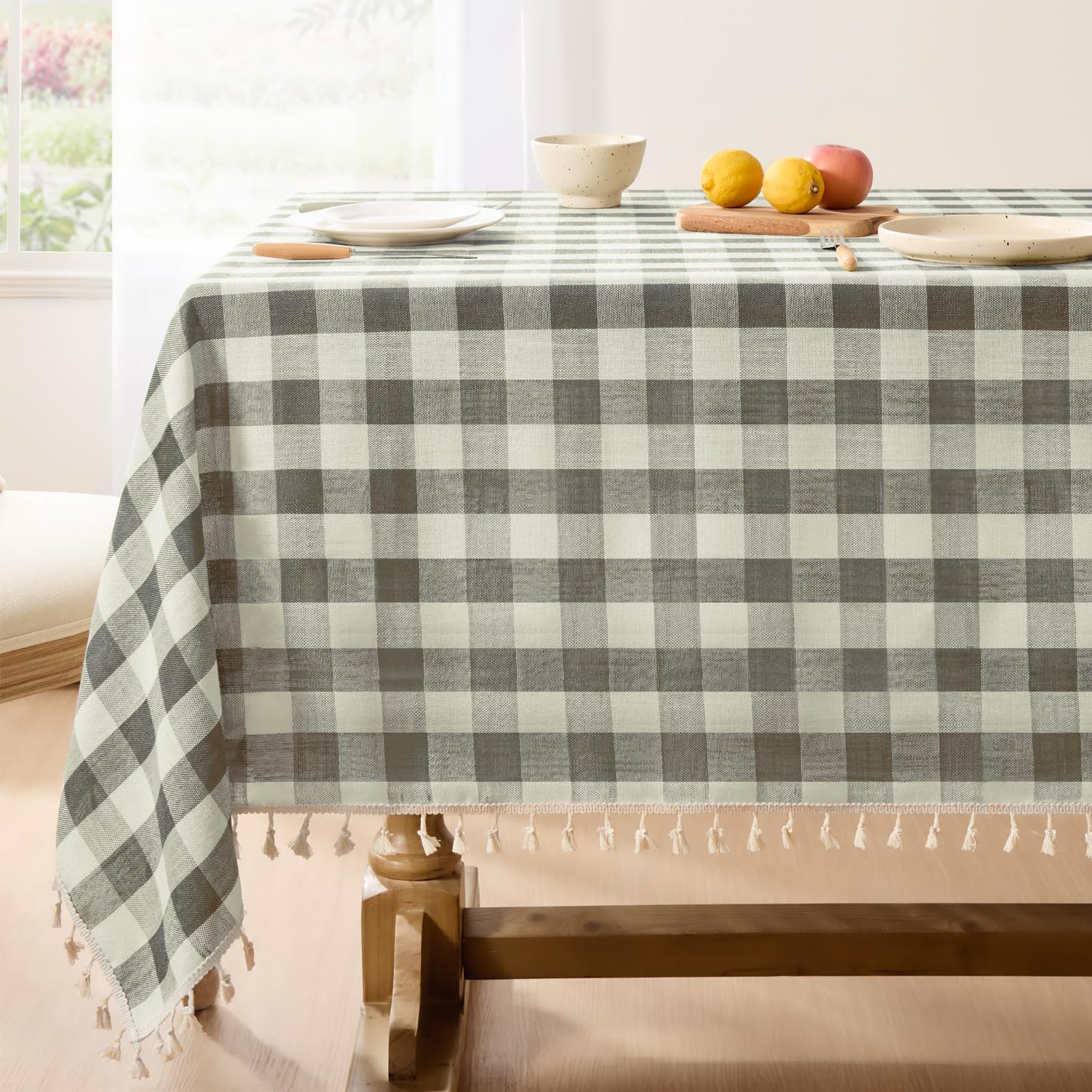 Softalker Checkered Tablecloth Rectangle, Heavy