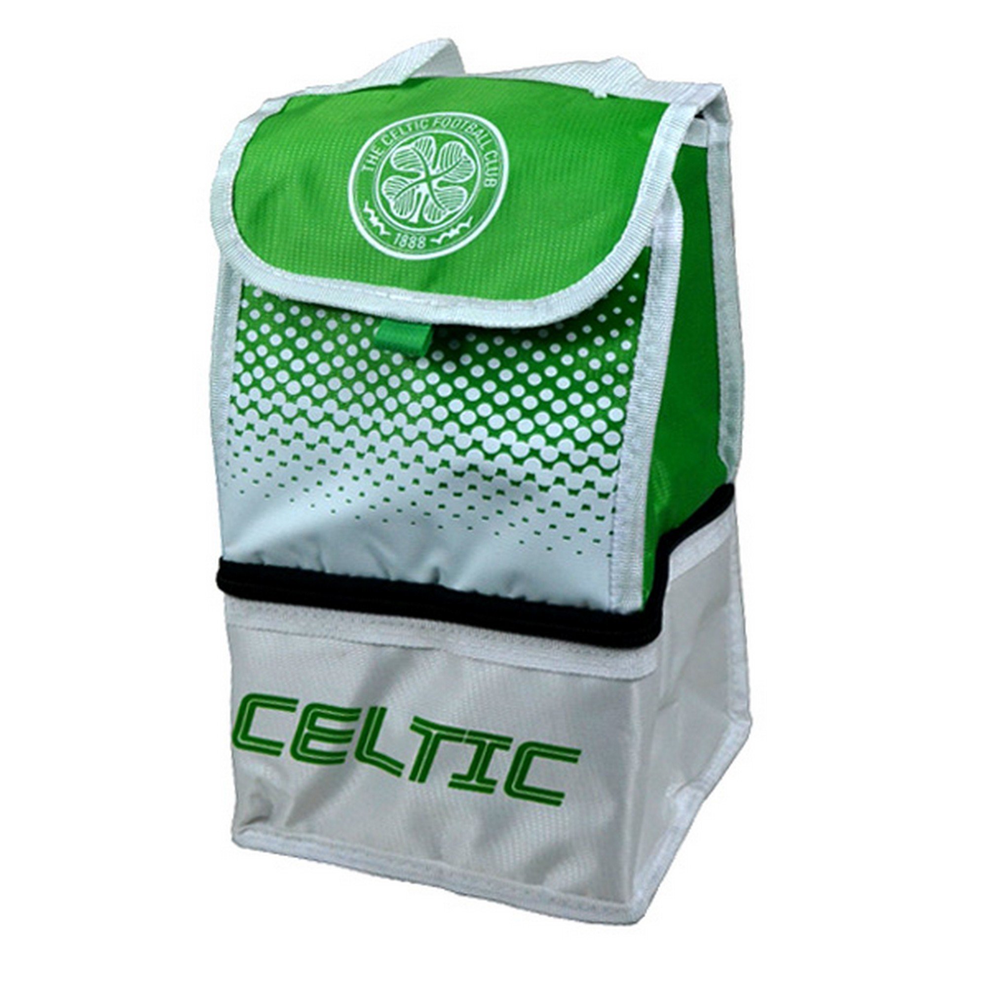 Celtic FC Official Football Fade Crest Lunch Bag (One Size) (White/Green)