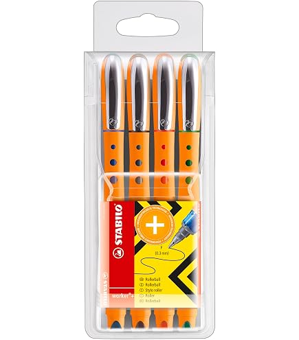 Amazon.com: STABILO - worker+ colorful - Rollerball - Medium