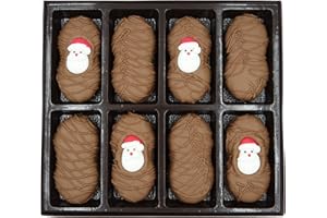 Philadelphia Candies Milk Chocolate Covered Nutter Butter Cookies, Christmas Santa Claus Net Wt 8 oz