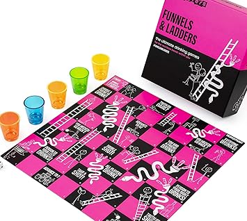 Funnels Ladders Le Jeu De Societe A Boire Ultime Adultes Avec Verres A Shot Et Des Jeu Couleurs Vives Amusantes Cadeau Anniversaire Noel Soirees Amusantes Enterrement Vie Jeune Fille Fetes Amazon Fr