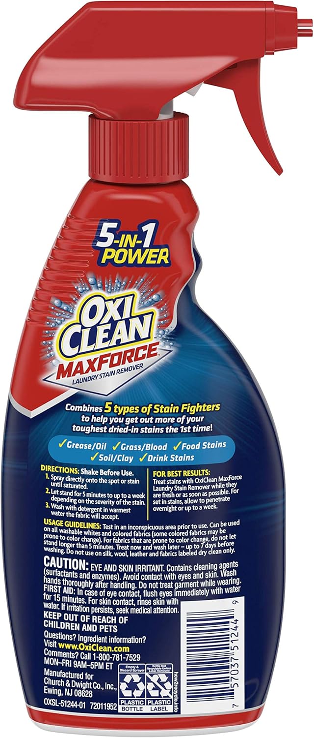Oxiclean Maxforce Spray Twin Pack (2 Count of 16 Fl Oz Bottles), 32 Fl Oz: Health & Personal Care