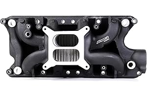 JGhyperX 7521 54026 air gap Intake Manifold Aluminum Dual Plane Compatible with Ford Small Block Windsor 260 289 302 1962-200