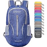 ZOMAKE 25L Ultra Lightweight Packable Backpack, Foldable Hiking Backpacks Water Resistant Small Folding Daypack for Travel(Dark Blue)