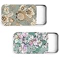 Gerkia 2Pack Travel Floss Picks Case, Refillable Portable Floss Pick Holder and Dispenser, Small Tin Box Containers.