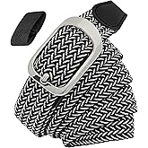 JIFANPAUL Elastic Braided Belt for Men and Women,Stretchable Adjustable Web Woven Belt for Work,Casual Wear, and Golf