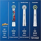 Oral-B Kids Electric Toothbrush Heads 3+ Disney Spiderman 4 Pack by Braun view 6