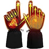 Electric Rechargeable Battery Thermal Gloves for Men Women, 7.4V Touchscreen Waterproof Windproof Heated Gloves for Hiking Skiing, Outdoor Indoor Portable Battery Hand Warmer