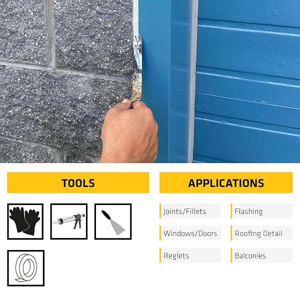 SIKA SIKAFLEX-1A SEALANT, 10.1 FL OZ, WHITE – PREMIUM ADHESIVE FOR SMALL JOINTS, WEATHER & AGE RESISTANT, HIGH ELASTICITY, IDEAL FOR WINDOWS, DOOR FRAMES & MORE