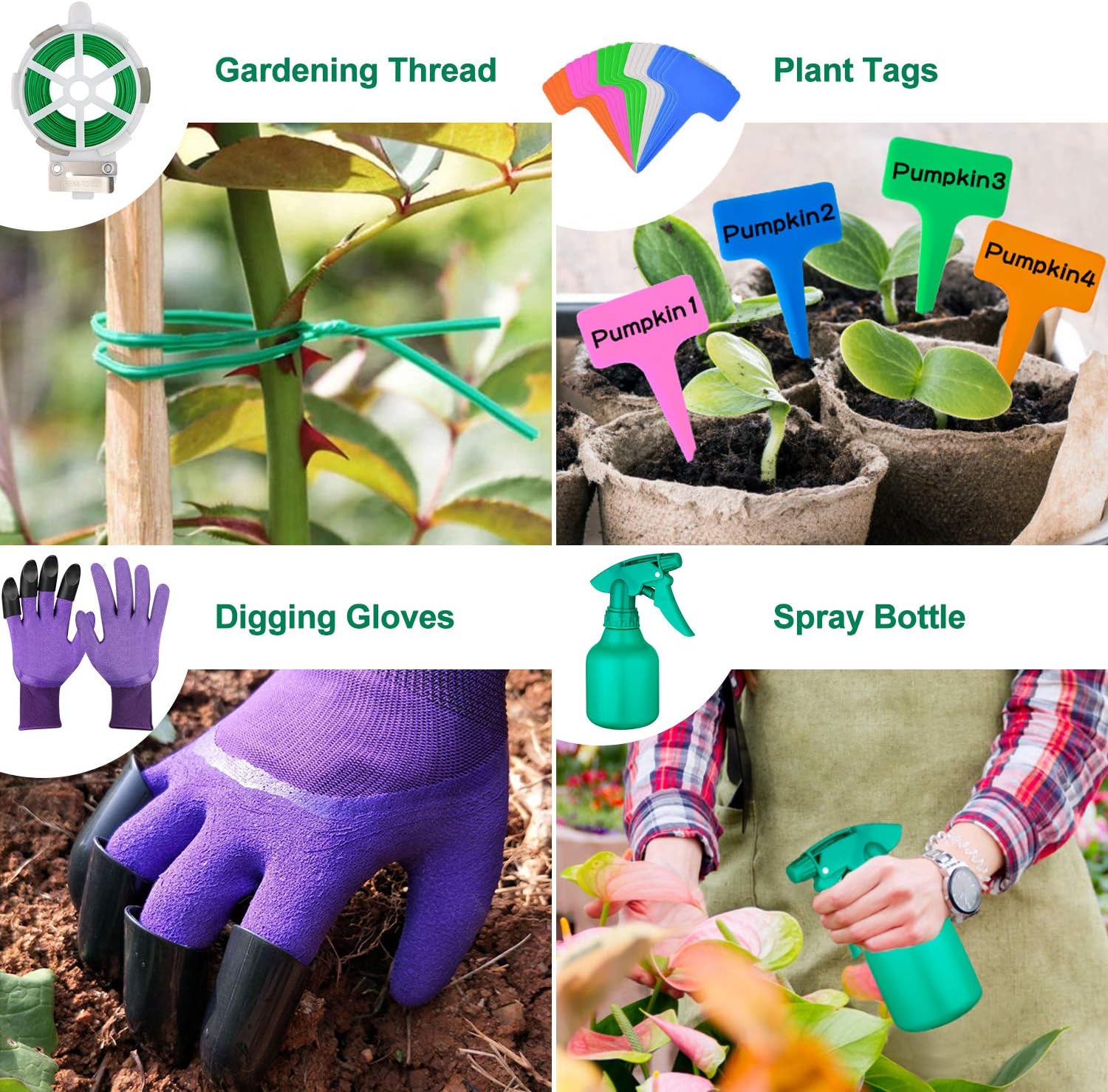 Tudoccy Garden Tools Set 83 Piece, Succulent Tools Set Included, Heavy Duty Aluminum Gardening Tools for Gardening, Non-Slip Ergonomic Handle Tools, Durable Storage Tote Bag, Gifts Tools for Men Women : Garden & Outdoor
