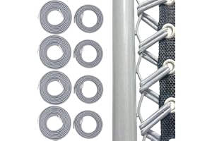 Ostlttyn Zero Gravity Chair Replacement Cord, 8 Pcs Durable Bungee Elastic Laces Replacement Cords for Zero Gravity Chair Lounge Chair Patio Recliner Lawn Chair Repair Kit, Grey