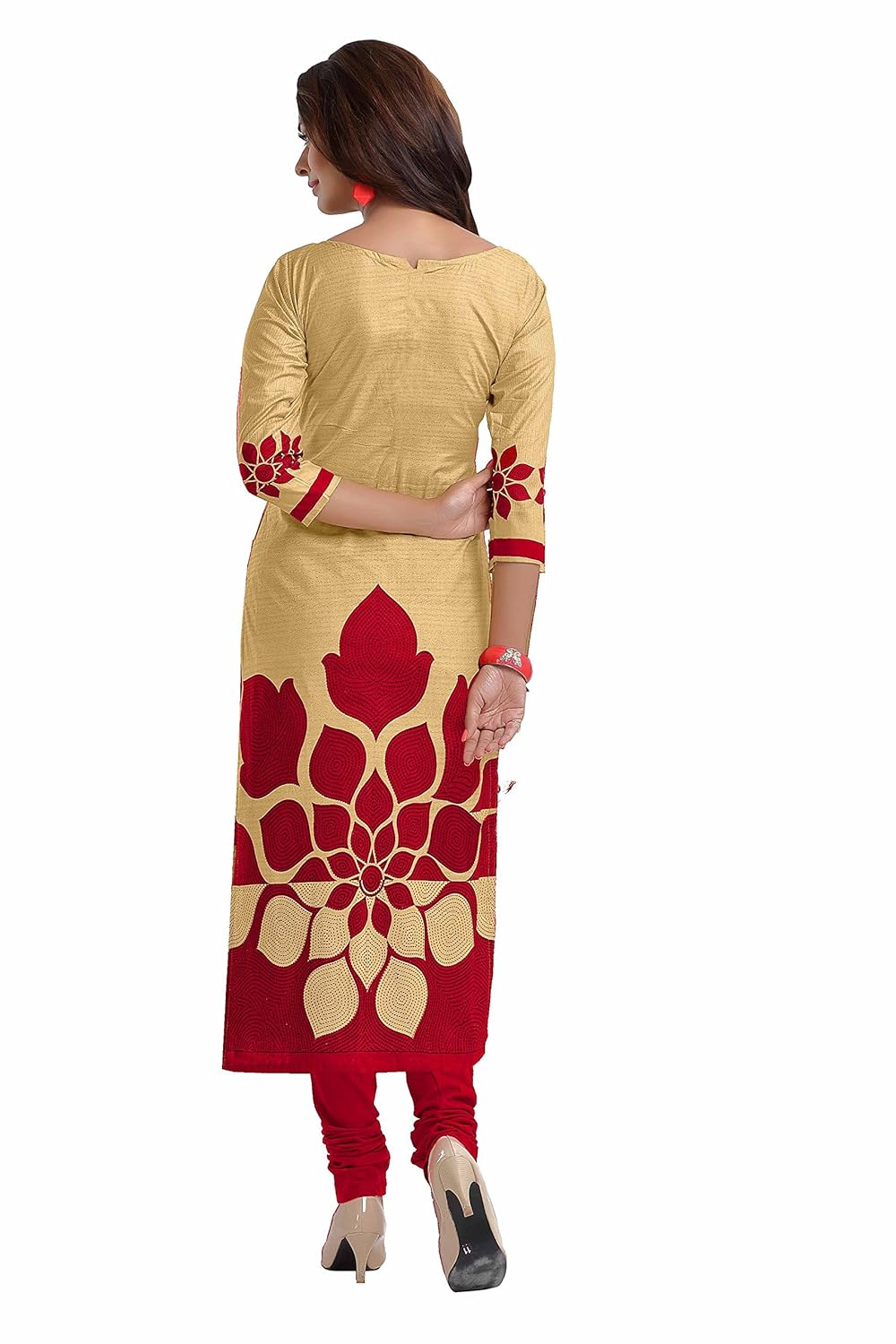 miraan women's dress material (band1602_red_free size)