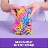 Kinetic Sand Squish N’ Create 382g Blue Yellow Pink 5 Tools Moulds view 6