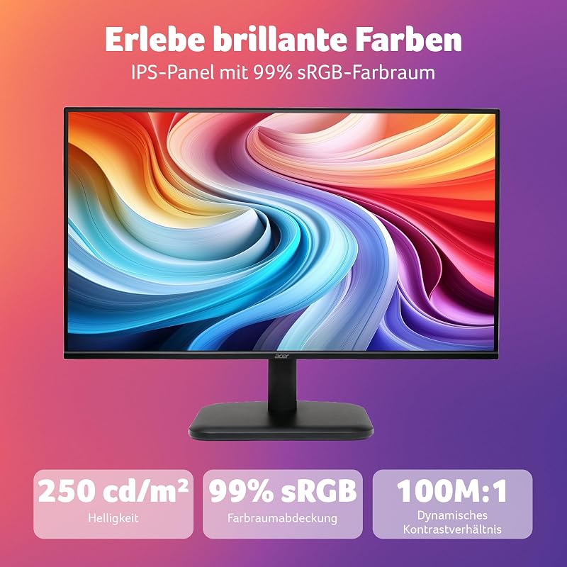 EK241YG Monitor 24 Zoll (60,5 cm) Full HD, IPS, 120Hz, Home Office