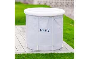 FROSTY RECOVERY CO. Cold Plunge Tub - Ice Bath Tub for Cold Water - Pro Grade Cold Plunge Ice Pod with Water Chiller Compatibility - The Ice Pod Cold Plunge Tub for Contrast Therapy