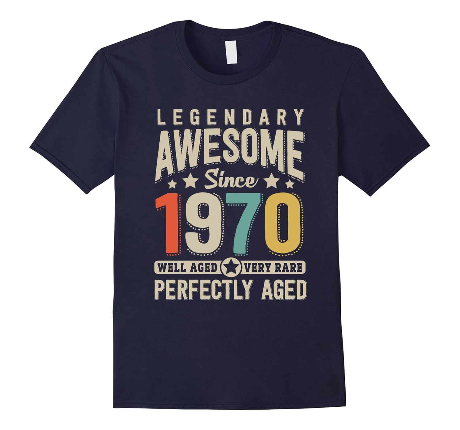 Awesome Since 1970 47th Birthday T Shirt 47 Years Old-Rose