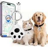 Pet GPS Tracker for Dog and Cat: Dogs and Cats Small Tracking Tag for Google and iOS with No Subscription No Fee - Smart Pets Trackers Waterproof Dustproof Extra Long Batteries Life of 360 Days
