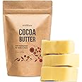 Better Shea Butter Raw Cocoa Butter - Unrefined, 100% Pure, Food Grade - Use for Cocoa Lip Balm, Stretch Marks Cream, Cacao Butter Cream, Scars Oil, Whipped Lotion - Skin & Hair Moisturizer 1LB Block
