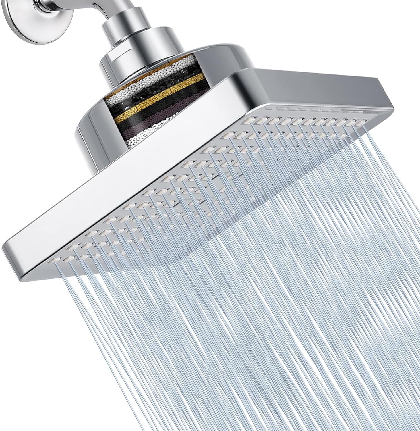 JINYOMFLY Shower Head with Filter 6 Inches