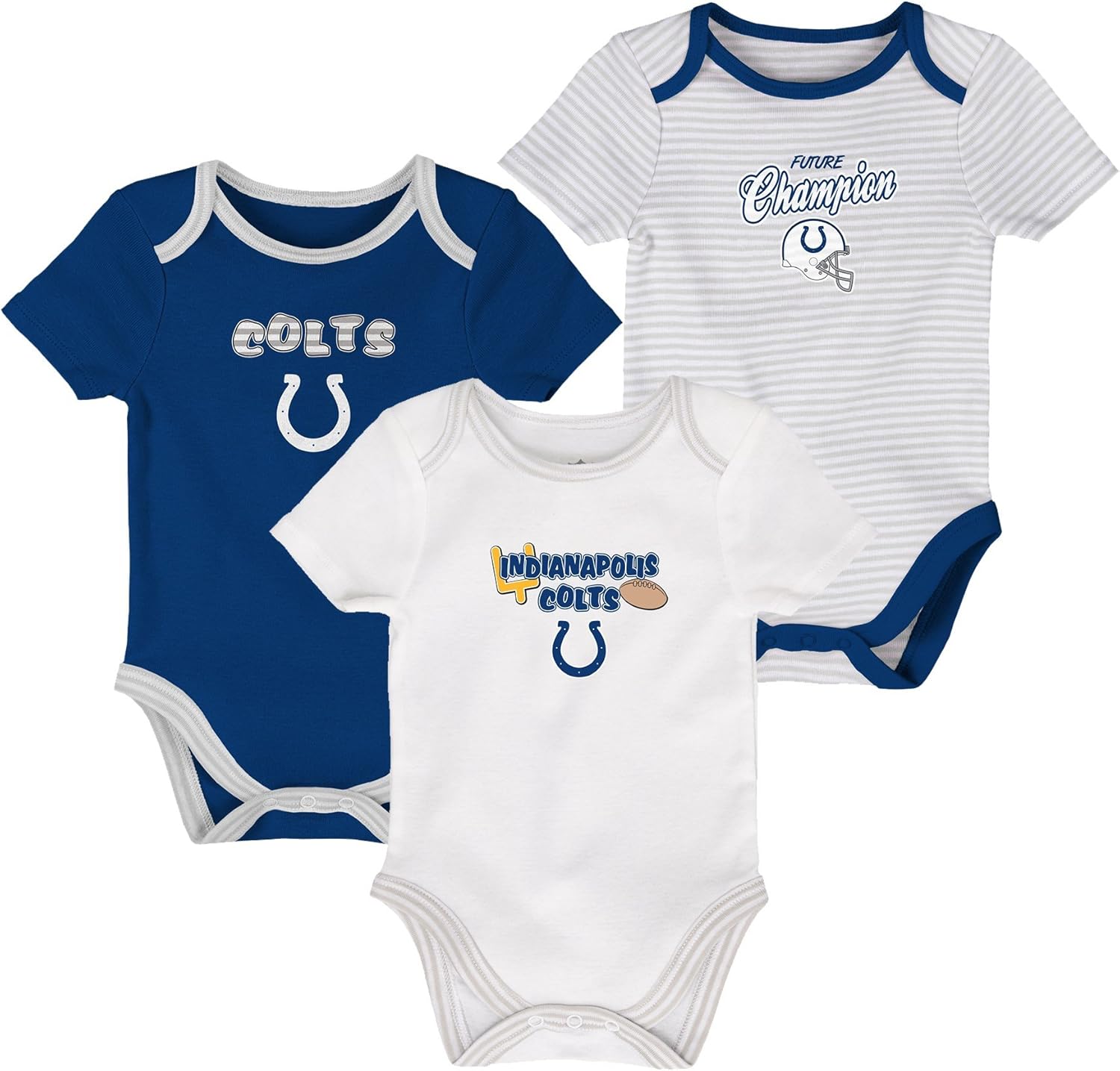 3 Months White/Speed Blue Indianapolis Colts NFL Newborn Third Down 3