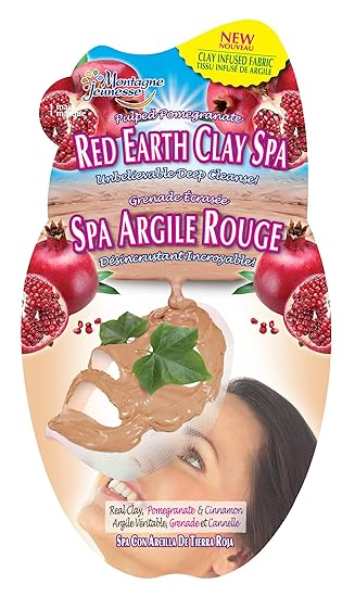 Montagne Jeunesse Facial Red Earth Clay Spa Pulped Pomegranate 05 Fl Oz