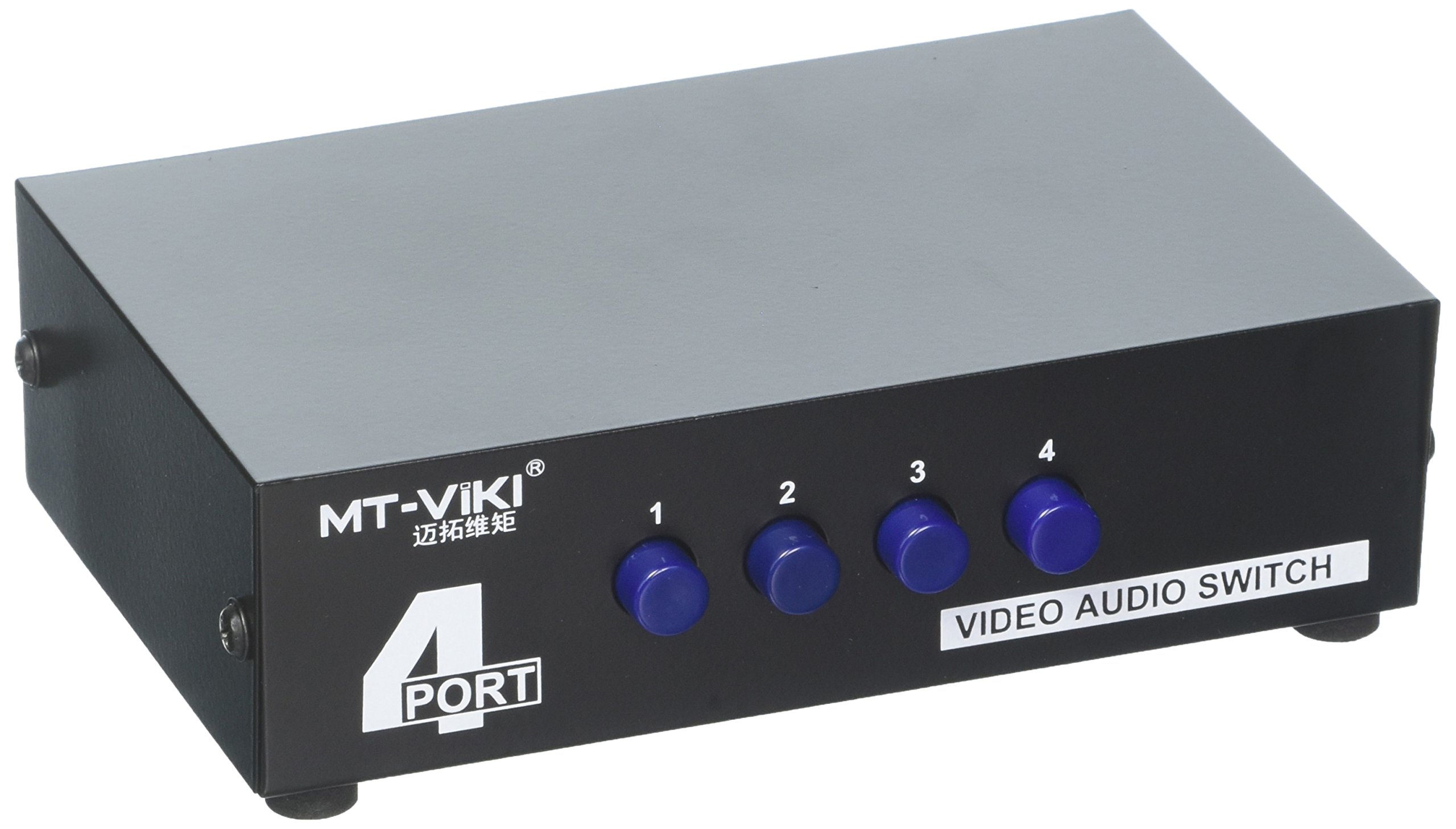 Buy ESDS 4Way AV Switch RCA Switcher 4 in 1 Out Composite Video L/R