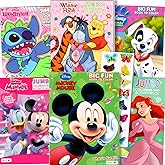 Disney Classics Coloring and Activity Books for Kids – Bulk Coloring Bundle with Mickey Mouse, Minnie, Ariel featuring Sticke