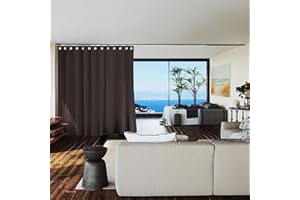 Room/Dividers/Now Premium Room Divider Curtain, 8ft Tall x 15ft Wide (Mocha) | Premium Curtains for Room Partition, Privacy or Blackout | Large Room Divider Curtain | Room Dividers Curtains