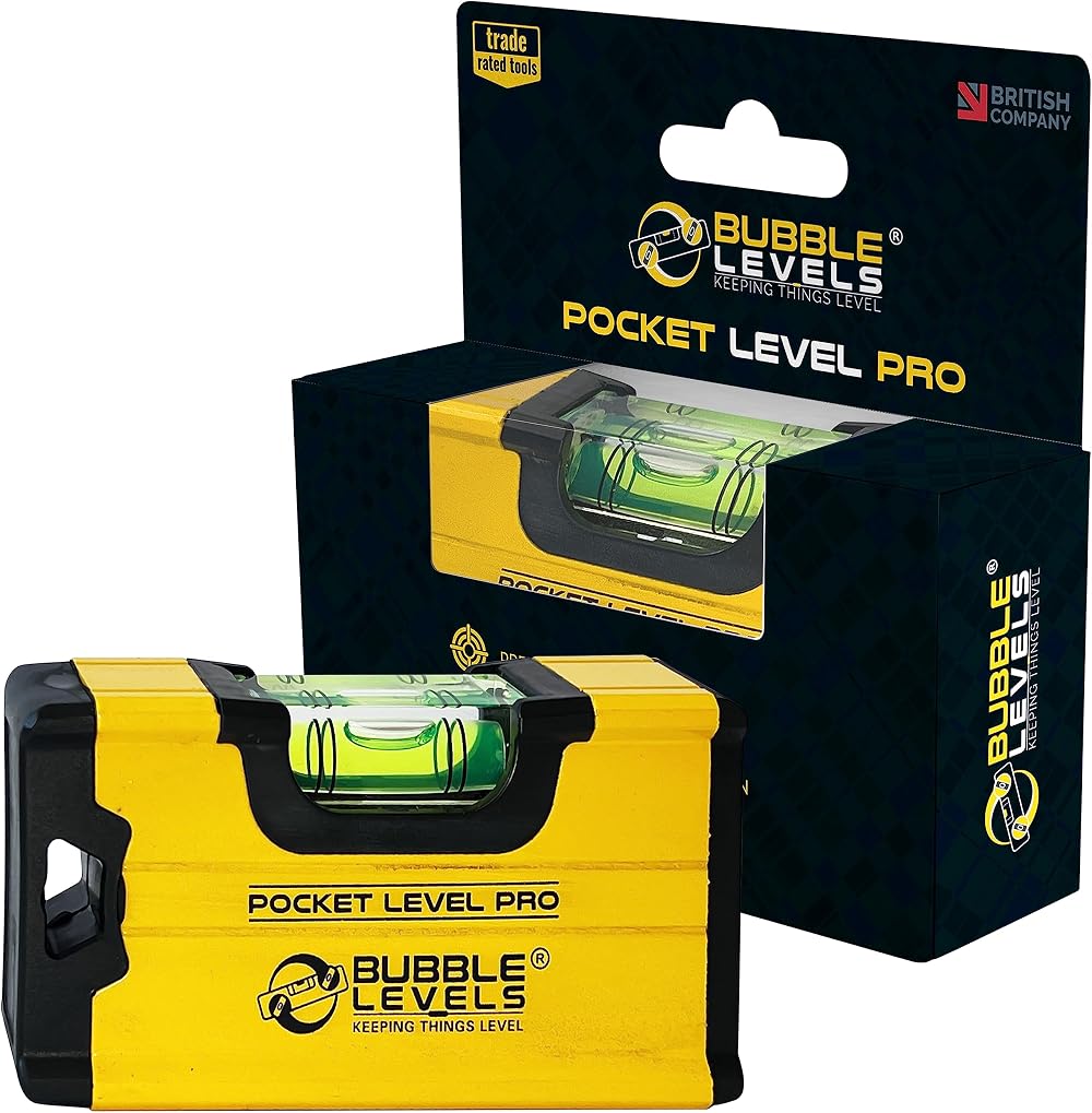 Bubble Levels Pocket Level Pro – Magnetic Mini Spirit Level Shockproof