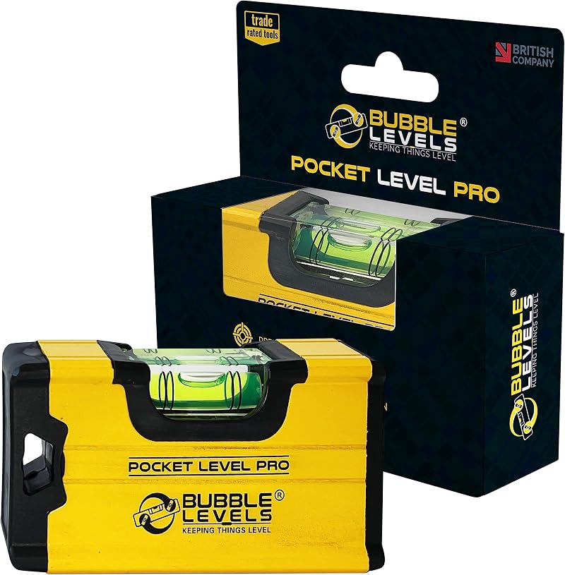 Bubble Levels Pocket Level Pro – Magnetic Mini Spirit Level Shockproof